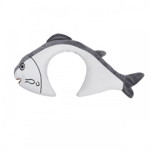 DING FEI Cartoon Funny Salted Fish Headband Hair Accessory for Women Summer Cute Face Wash Hairpin Internet Celebrity Creative Funny Shark Headgear Big Fish A04-102