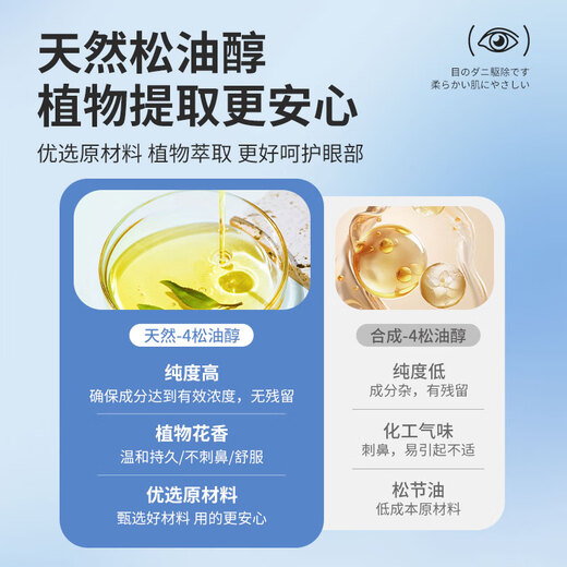 FIT MOMENT4松油醇除螨湿巾眼部专用茶树精油眼睛清洁湿巾痒护眼除螨虫20片