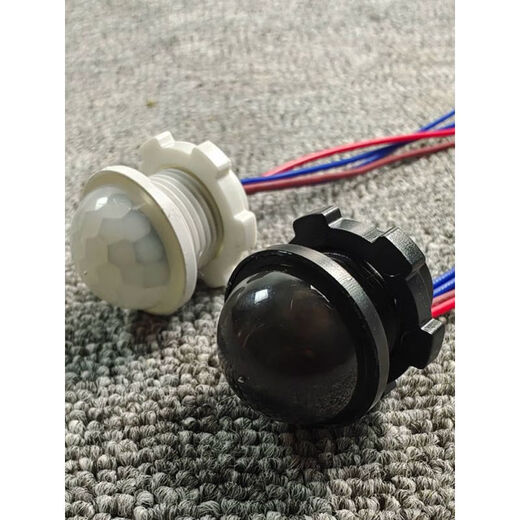 Mini embedded 220v outdoor waterproof human body infrared sensor switch led rainproof smart sensor probe black night sensor