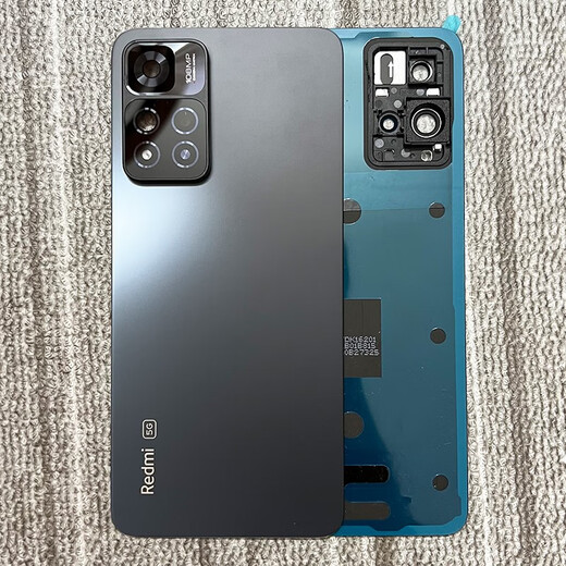 Suitable for Redmi Note11Pro original glass back cover note11Pro + original mobile phone battery cover rear screen note11pro mysterious black mirror with accessories frame