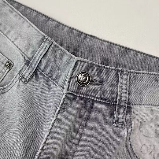 Yafang Summer New Style Jeans Herren High-End-Stretch-Slim-sitzige Hose Trendy Brand Jeans Hosen Hosen Straighthose 9906 Blau 30