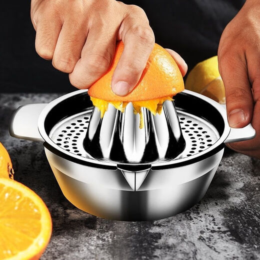 Enshousu stainless steel 304 manual juicer new manual juicer fruit juicer lemon orange juice stainless steel orange juice bowl
