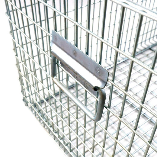 Bingyu Almacenamiento Cage de malla de metal Iron Marco de hierro Marco de limpieza de marco Voluntamiento Cesta de almacenamiento 690*470*370 con mango BYS-315