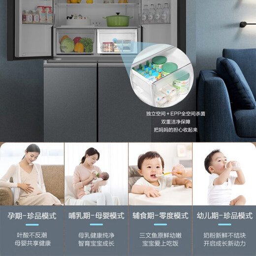 Haier Haier холодильник для бытового первоклассного энергоэффективности с двойной частотой с морозом 655 литров с морозом 655 литров.