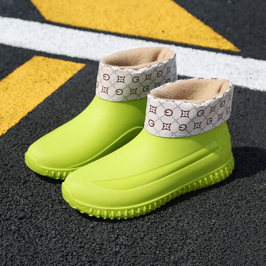 Shurong Neue modische Regenstiefel für Frauen kurze Röhrenregen Außen Außen tragen