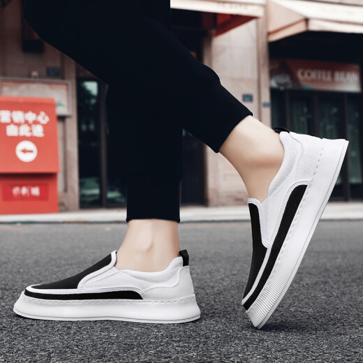 Dibofei Zapatos de tela Old Beijing Zapatos para hombres Spring and Summer Flowly Ultra-Light grueso Suela de moda
