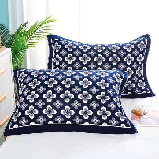 A pair of light luxury pillow covers, black stain-resistant and non-fading pillow covers, cartoon adult pillow covers, student Douyin celebrity, feather black pair