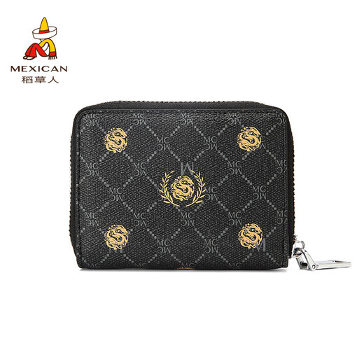 Vogelscheuche Kartenbeutel, Herren-ID-Tasche, Multifunktions-Visitenkartenclip für Frauen, Ticketclip, Bankkartenabdeckung, Multi-Karten-Position, große Kapazität, kleine Münzbrieftasche, dunkelgrau