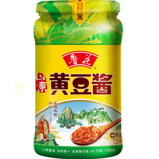 鲁花黄豆酱728g 拌面 调料酱 豆瓣酱 调味酱