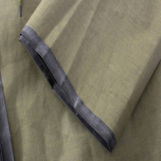 
87 outdoor rubber canvas vintage one-piece raincoat green flood control and rescue coal mine labor protection rain poncho thickened Q1SN6636 one-piece lengthened hooded length 1 meter 45 XL