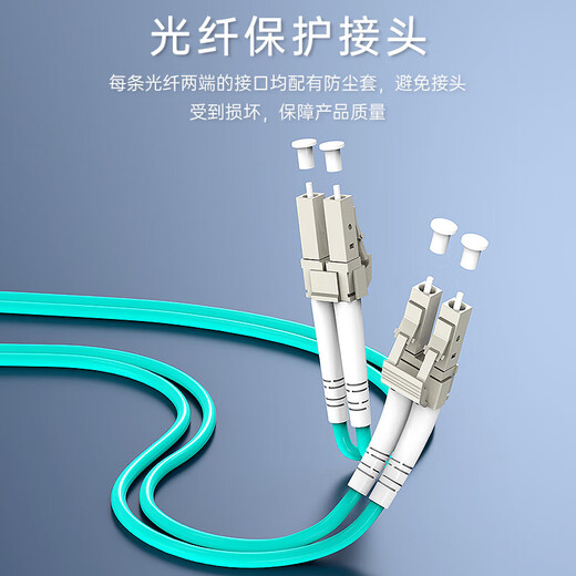泰盟（TIMON）万兆多模光纤跳线 LC-LC双芯OM3收发器光模块尾纤 低烟无卤机房入户光纤线3米TM-G10GMM-2LCLC3M