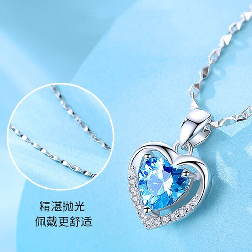 Ji Shizhe (GIEVSZHE) pt950 platinum platinum necklace women's clavicle chain pendant jewelry 520 Valentine's Day birthday gift for girlfriend and wife, light luxury model - inlaid with eight hearts and eight arrows bright zirconium, free engraving