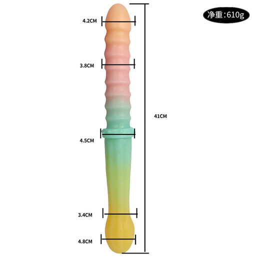 Luanfeng Doppelköpfige Drachen simulierte Penis männliche und weibliche Spitzenhose Masturbation Orgasmus Sexspielzeug Bunt Anus Weibliche weiche und übergroße L7027