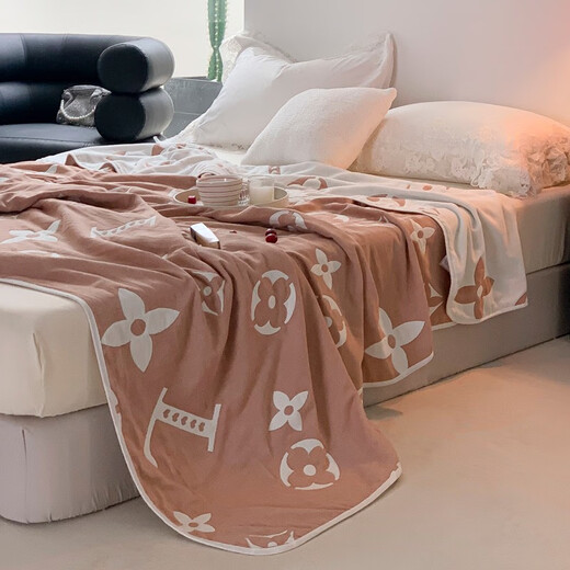 Towel quilt six-layer gauze pure cotton summer cool quilt air-conditioned quilt double cotton summer children's baby nap blanket A small age 150*200cm single style/pure cotton 6 layers