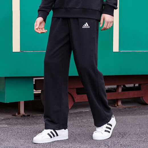 Pantalon adidas (adidas) pantalon pour hommes printemps et automne pantalon décontracté tricoté pantalon droit en vrac gk9273 gk9273 Black Inner doublure xl