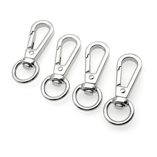 Runhua Nian bag accessories hook buckle leather goods dog buckle bag button bag buckle hook buckle bag chain hanging lobster buckle hardware metal hook round head puppy buckle (silver) 1