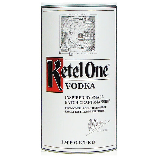 坎特一号（Ketel One）伏特加 荷兰进口洋酒烈酒伏特加 伏特加基酒 调酒基酒 坎特一号伏特加 750mL 6瓶