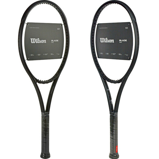 Wilson Tennis Racket Noir Black Series Black Shot Full Carbon Tennis Star Player Professional Single Shot Noir Blade100L 285G 1421 Lix Wave Hard Line [Veuillez noter le nombre de livres de traction]