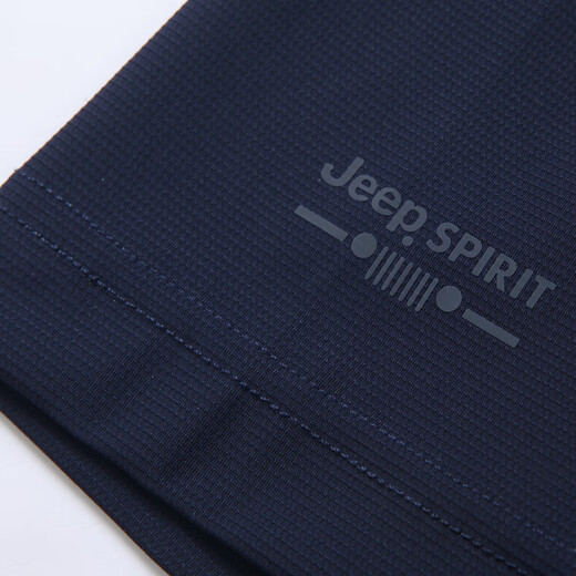 Jeep Spirit Jeep Casual Short Sleeve T-Shirt Herren Polo Revers Eisdraht-Stretchgeschäft Halbschlärm Dünne T-Shirt Top 1301 Royal Blue M.