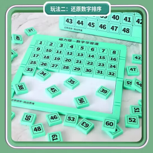 蜜星熊马卡龙华容道益智玩具汽车数字儿童三国拼图7-10岁训练思维女孩 10阶【粉色】可变化多种玩法 234567810-9-11岁小朋友生日礼物