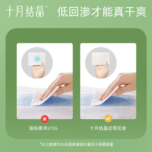 十月结晶新生婴儿弱酸护臀纸尿裤超薄透气超柔宝宝用品尿不湿 S码 56片 （4-8kg）