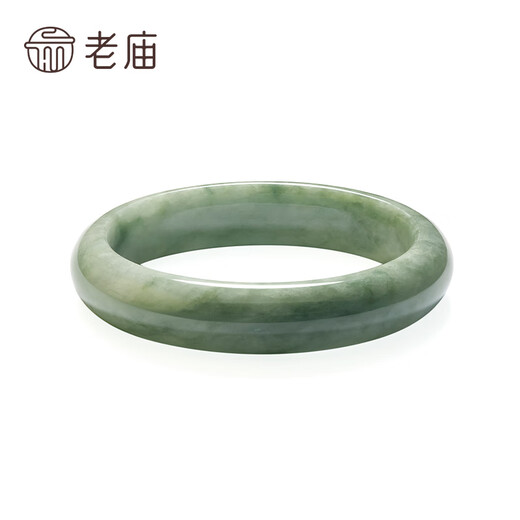 Laomiao Bracelet de Jade Graine de Cireuse Bracelet de Jade Vert Clair pour Femme Bracelet de Paix à Fleur Flottante pour Cadeau d'anniversaire de Petite Amie ou de Femme Bracelet de Jade Vert Clair 60 Cercles + Certificat + Coffret Cadeau