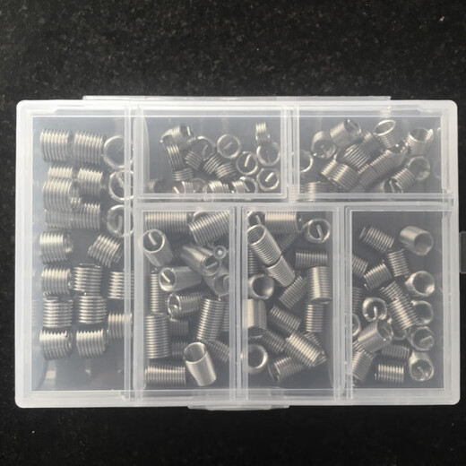 Customized wire screw sleeve combination boxed thread repair repair wire sleeve dental braces thread protective sleeve M6M8M10M M3-M12 142 screw sleeve tool box