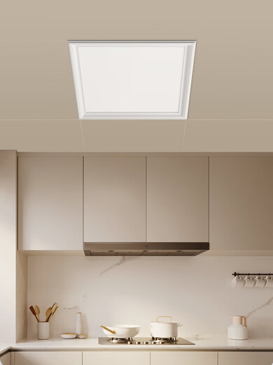 Gold Medal Zeyu 345*345*690 Panel Light Integrated Ceiling LED Lighting Kitchen Bathroom Flat Light Waterproof LED Light Silver 345*345 24w