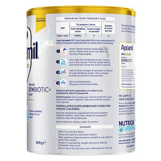 Aptamil Infant Milk Powder Australian Platinum Edition 3 Stage (1-3 years old) 900g No. 1 Member Store