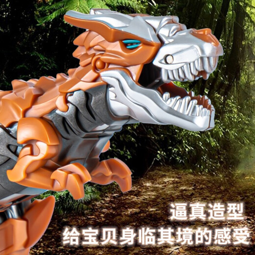 TOYS JIAYIHONGQI儿童手动变形机器人汽车男孩玩具车一步变警车恐龙模型变形  一步变形-蓝色战神JY675A