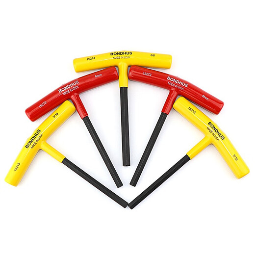 
XMSJ Borton T-handle Hexagon Key T-type Hexagon Wrench 22.53456810mm 2.5mm (total length 152mm) 15254