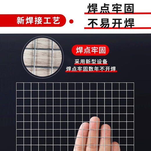 Zhongji Wanxing hot-dip galvanized wire mesh steel wire mesh breeding mesh anti-rust window sealing balcony wire mesh chicken pigeon rabbit cage anti-rat and snake fence 1 meter high 1.6 cm hole 0.7mm thick 10 meters long