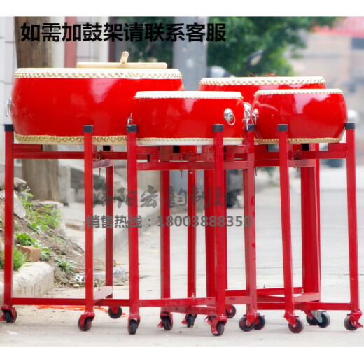 蒲恋牛皮鼓大鼓儿童玩具鼓幼儿园小鼓0—3岁锣鼓镲打击乐器 5寸牛皮鼓+大镲~