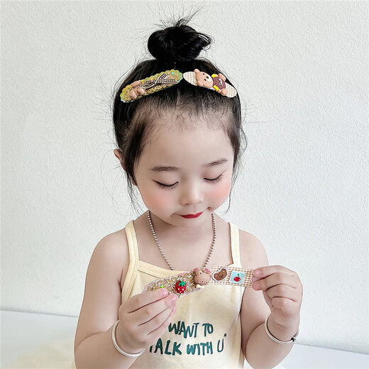 Chimera (CHIMERA) 8-piece children's broken hair artifacts Velcro bangs stickers that do not hurt hair cartoon hair accessories birthday gifts for girls