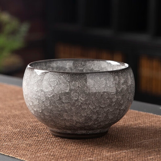 Eight Thousand Lines Jianzhan Tea Cup High-end Master Cup Single Cup Ru Kiln Ceramic Kung Fu Tea Set Men's Tea Bowl Business Souvenir