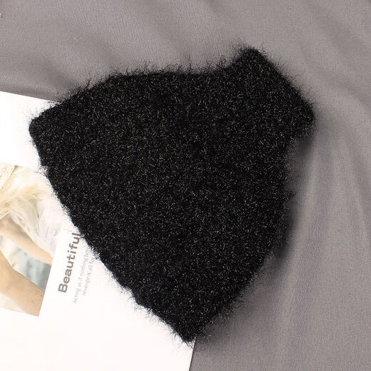 Fog woolen knitted headband hat wide-brimmed headscarf for women, autumn and winter ear protection headband to cover gray hair, warm headband for women, plush style, Khaki A18-303