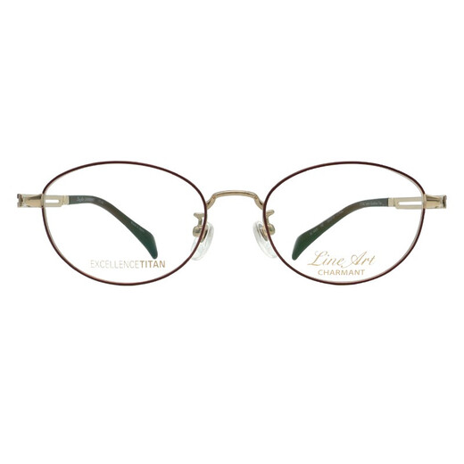 Gafas Charmant Marco de marco completo de mujeres Titanio Japonesa Miopía Marco XL1656 Re+ Lente Doméstica 1.59 Lente