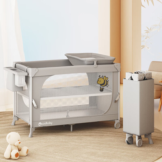 
coolbaby family bucket crib baby first crib + 7CM coconut mattress 103*59