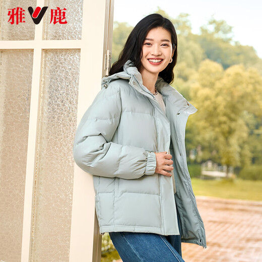 Yalu Heat Storage Short Down Jacke für Frauen in 2025 Neue Mode lässige lockere kleine Körper warme und modische Down-Jacke warmer Winterreis M (160) [vorgeschlagen 110-125jin [Jin entspricht 0,5 kg]]