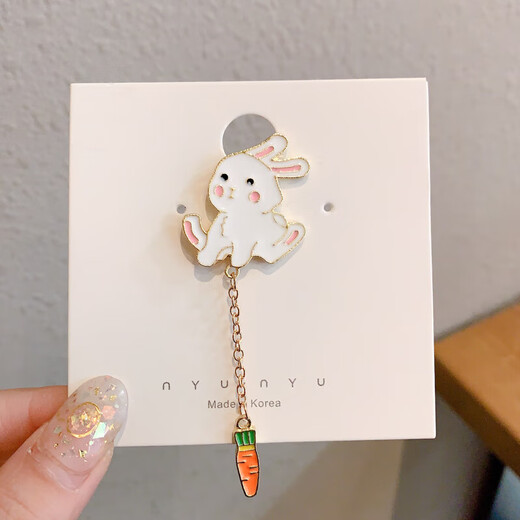 VISIT brooch for women Japanese personality trendy and cute small anti-exposure buckle gift gfn pony gtrd