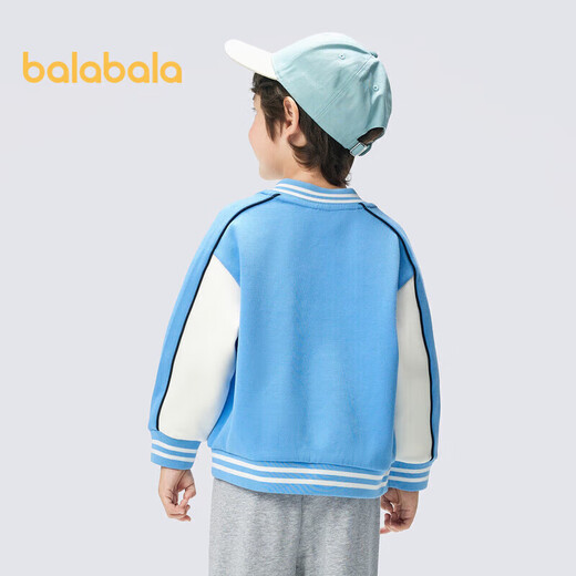 巴拉巴拉男童外套款活力撞色棒球服校园风春装