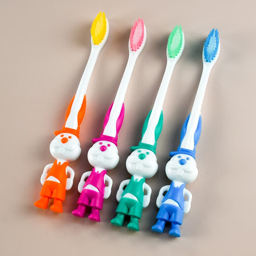 
Youjie Hu Shuchen Children's Toothbrush Cartoon Classic Doll High-Pretty Children's Baby 3-6-12 Years Old Soft Brush Teeth Guard 10 9904 Models [Children's Panda Toothbrush]