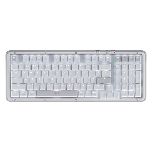 Logitech ALTO KEYS K98M Amber Series AI customized wireless mechanical keyboard hot-swappable marble switches white