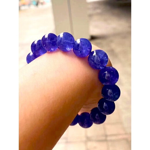 Fat Donglai's same style tanzanite bracelet natural blue female tanzanite sapphire bracelet necklace sapphire starlight boutique 7.5mm with certificate