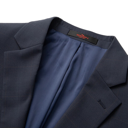 Qi Brand Wool Suit Men's 2025 Autumn New Business Formal Wear Men's Groom Wedding Dress Suit Two-piece Set Dark Gray Contains Wool 46 B (170/92B)