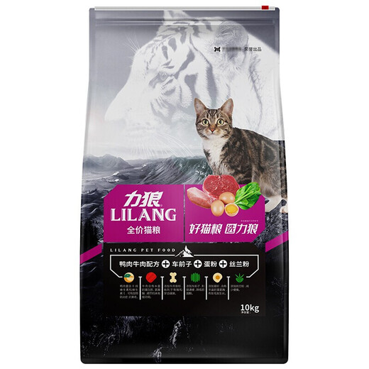 Корм для кошек Lilang 10 кг, корм для кошек по полной цене для всех возрастов и возрастов, 20 Джин Джин равен 0,5 кг смеси утки и говядины.