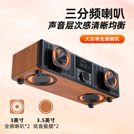 山水（SANSUI）N15家用无线蓝牙音响低音炮桌面ktv功放无损HiFi音箱专业音乐播放器客厅电视小型扩音器音箱 【家庭KTV音响】N13旗舰无麦版 【4D环绕震撼重低音桌面音响】