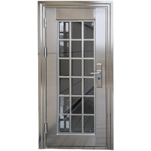 Qilicai stainless steel door 304 stainless steel anti-theft door double door country door balcony glass door home single door style 1