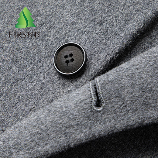 Shanshan wool double-sided woolen coat men's autumn and winter mid-length windbreaker jacket casual warm woolen coat top men's clothing