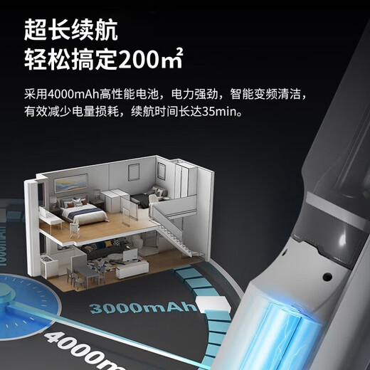 El nuevo sistema de sistema de Haier Z10B Sprobber de piso inteligente inalámbrico y el cepillo de doble rollo integrado de mapas de aclazamiento esterilización de agua electrolítica de agua electrolítica A1000PRO [actualización de productos insignia A1000PRO] dual de doble potencia dual pincel de doble potencia